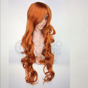 Extra Long Light Red/Copper Curly Wig